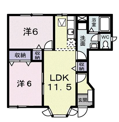 ビイラ・ファイン B棟(間取り)