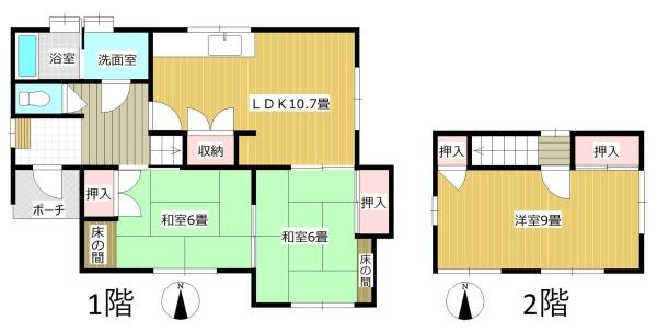 久留米市南１丁目の貸家