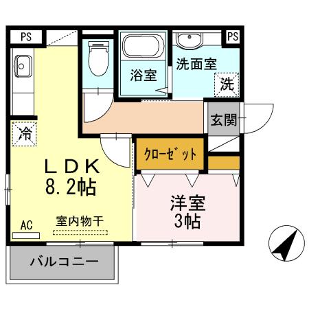 セジュール合川南　A棟