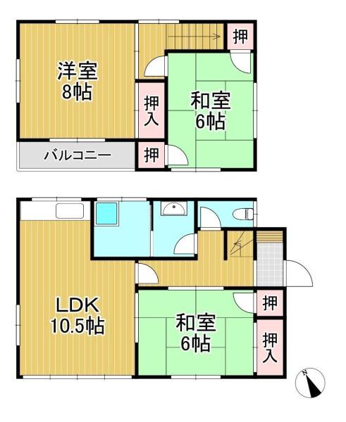 久留米市国分町の貸家