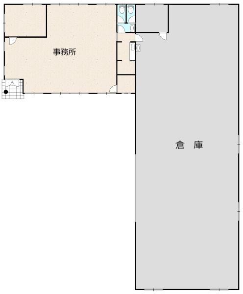 東合川七丁目倉庫付き事務所