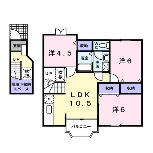 ライジングサン山ノ上(間取り)