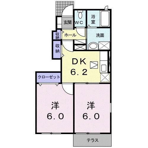 マロンハイツ A棟(間取り)