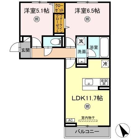 トリシアテラス(間取り)