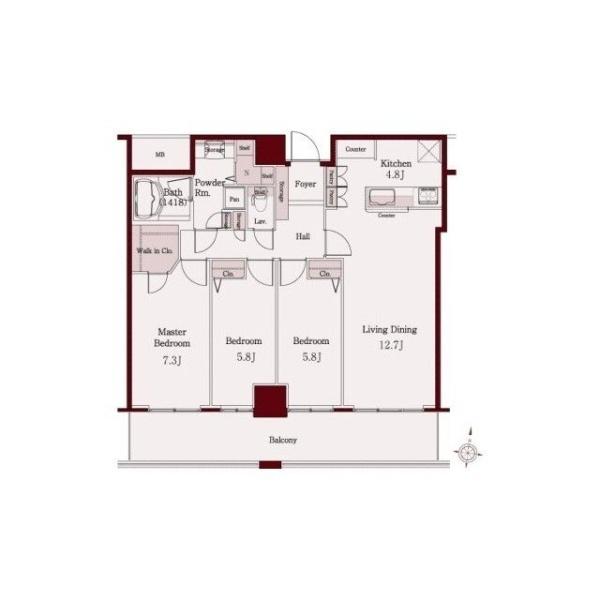 久留米市中央町のマンション