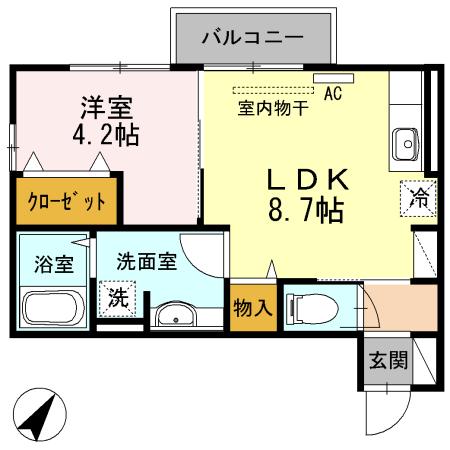 セジュール合川南　A棟