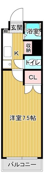 カレッジコート九工大(間取り)