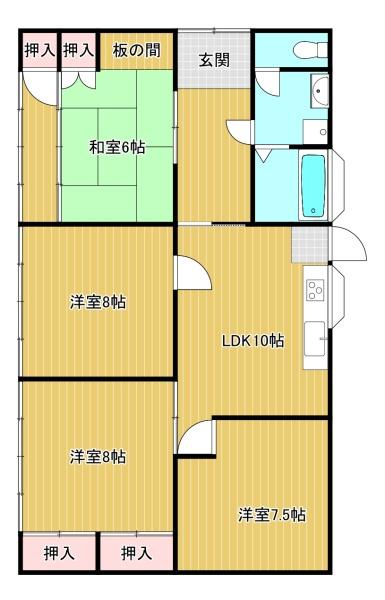飯塚市片島１丁目の貸家