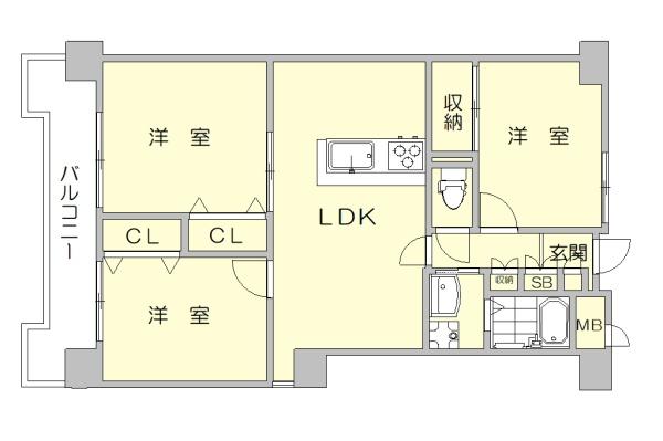 福岡市中央区荒戸２丁目のマンション