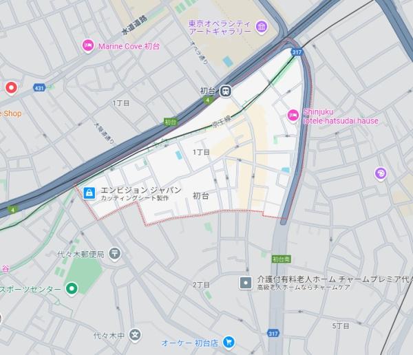 渋谷区初台１丁目の貸家