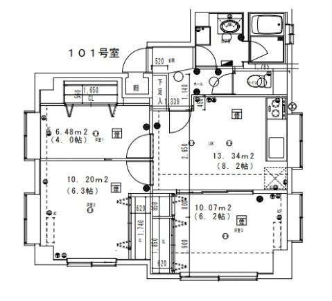 グランコールス東北沢(間取り)