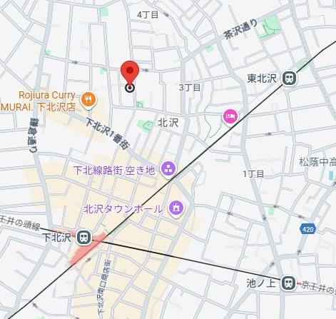シティテラス下北沢(現地案内図)
