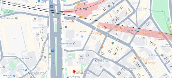 BrilliaTower代々木公園CLASSY(現地案内図)