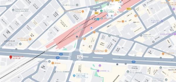 PREMIUMCUBE代々木上原(現地案内図)