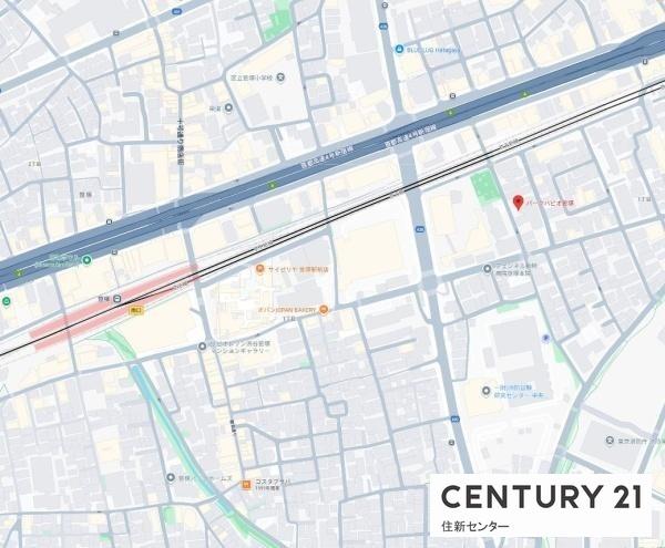 パークハビオ笹塚(現地案内図)