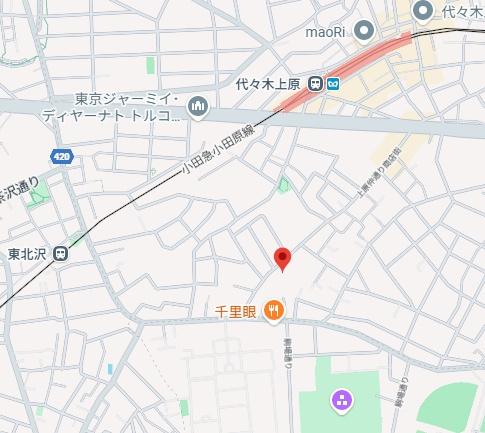 上原2丁目戸建(現地案内図)