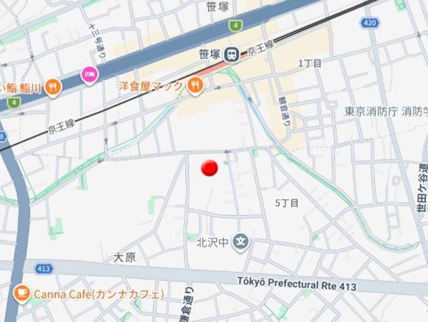 世田谷区北沢５丁目のアパート