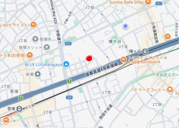 渋谷区幡ヶ谷２丁目のアパート