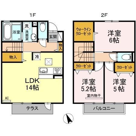 大野城市中央１丁目のアパート