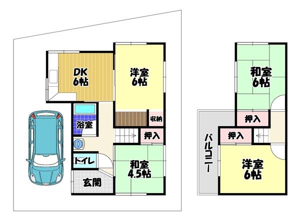 富美ケ丘町貸家