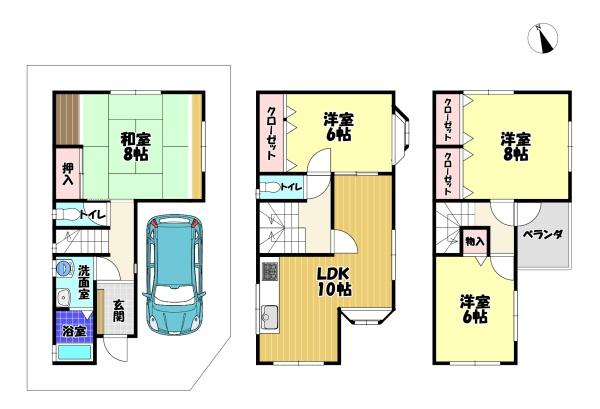 汐の宮町　貸家