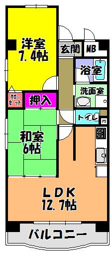 ホワイトロートス(間取り)