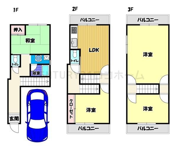 東板持町３丁目　貸家