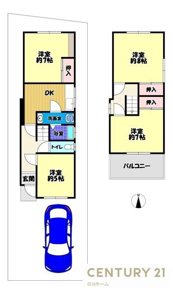 山中田町２丁目　貸家