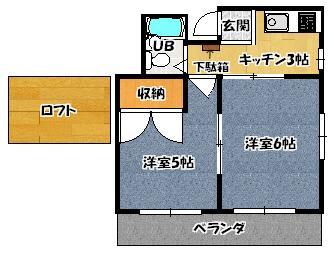 富田林市富美ケ丘町のハイツ