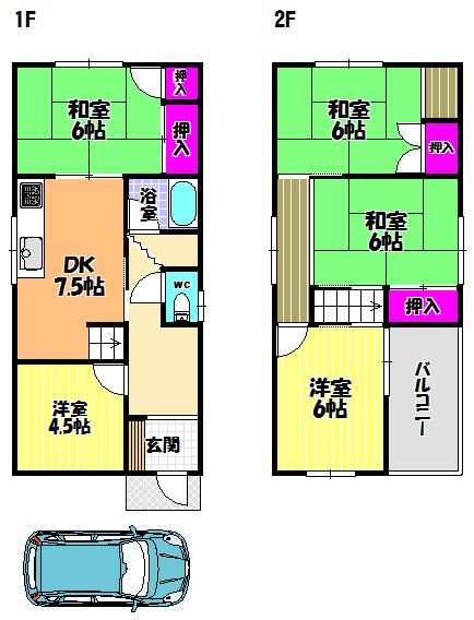 河内長野市寿町貸家