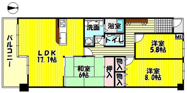 ガーデンシティーコープ金剛東８棟