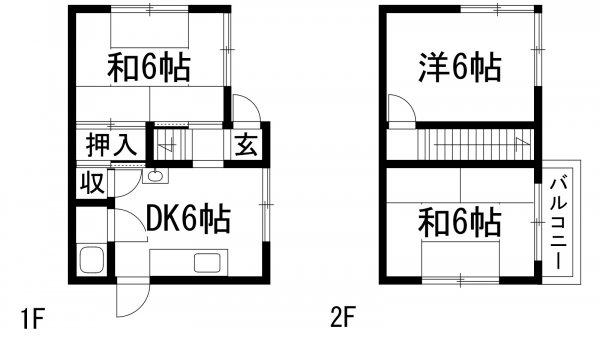 鉢塚1丁目貸家