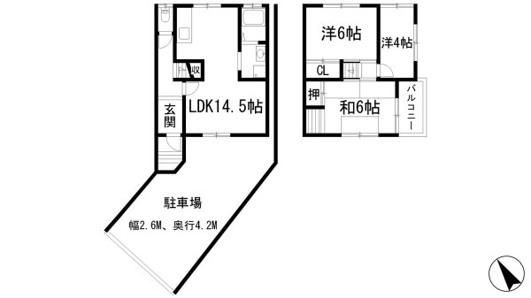 畑4丁目貸家