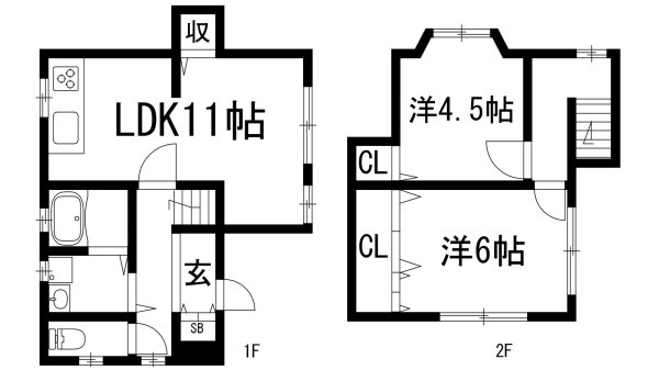瀬川5丁目藤田貸家