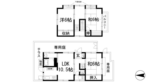 池田市桃園１丁目の貸家