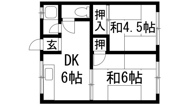 箕面市桜ケ丘２丁目のアパート