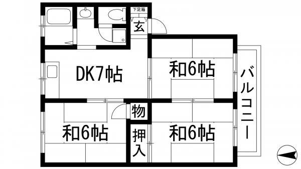 宝塚市中山寺１丁目のアパート