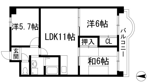 池田市畑２丁目のマンション