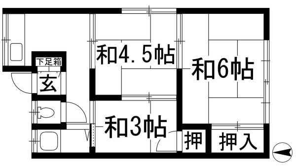 箕面市牧落１丁目のアパート