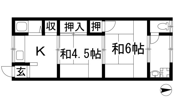 箕面市新稲３丁目のアパート