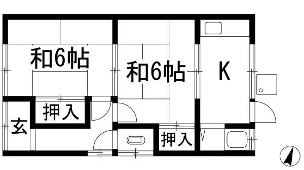 箕面市桜６丁目のアパート