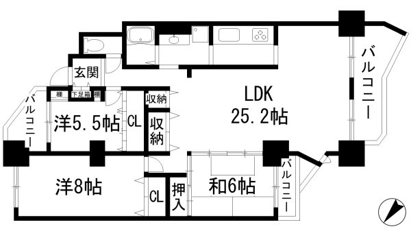 宝塚市川面５丁目のマンション