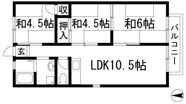池田市畑１丁目のアパート