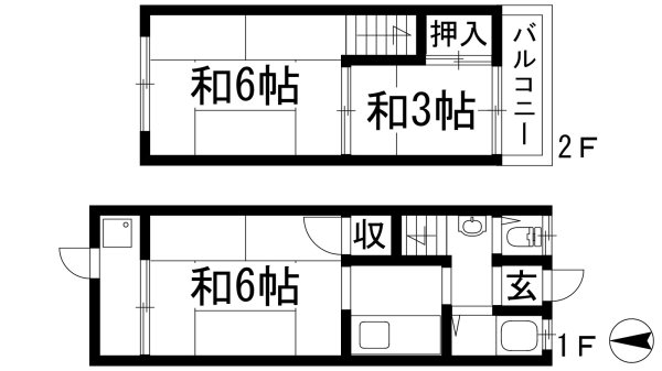 加茂1丁目テラスハウス（6戸1）