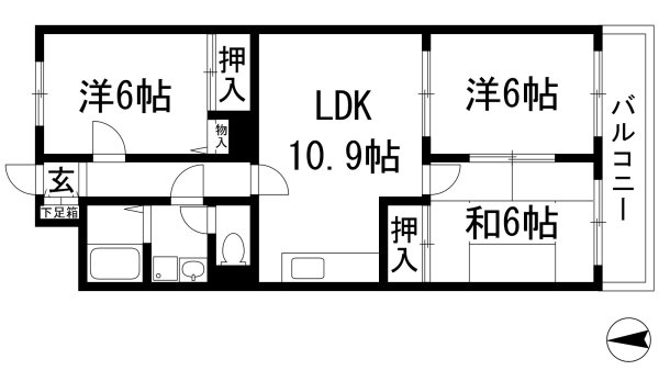 西宮市下大市東町のマンション
