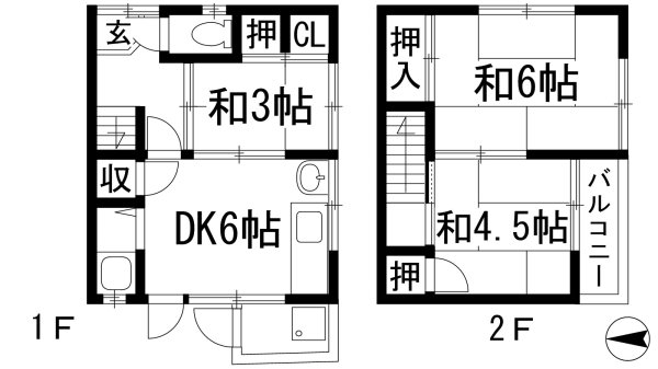 川西市加茂３丁目のテラスハウス