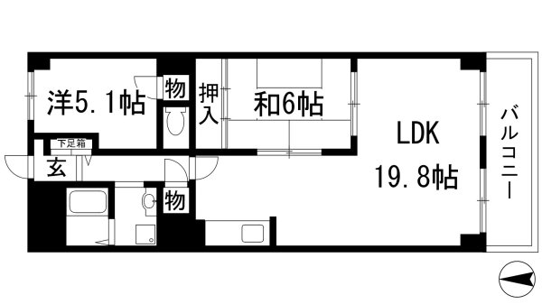 西宮市上ケ原山田町のマンション