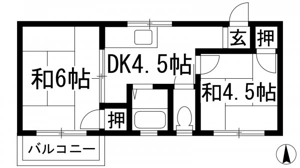 西宮市上大市５丁目のアパート