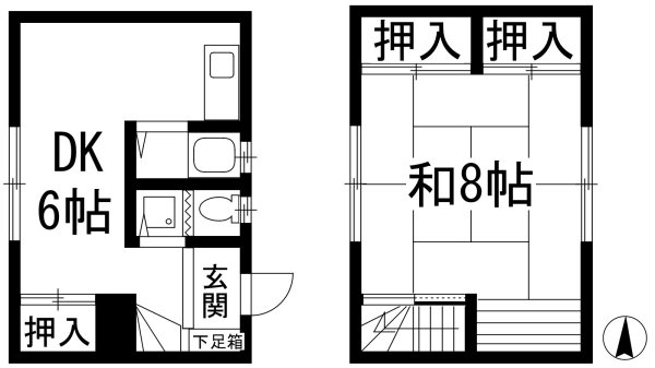 池田市姫室町のテラスハウス