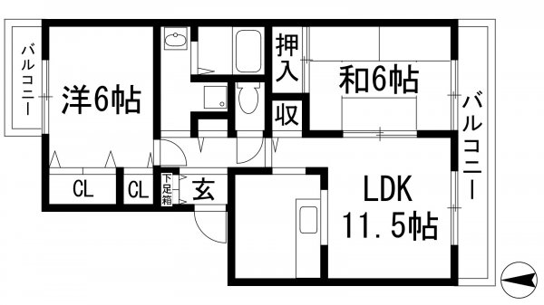 池田市荘園１丁目のアパート